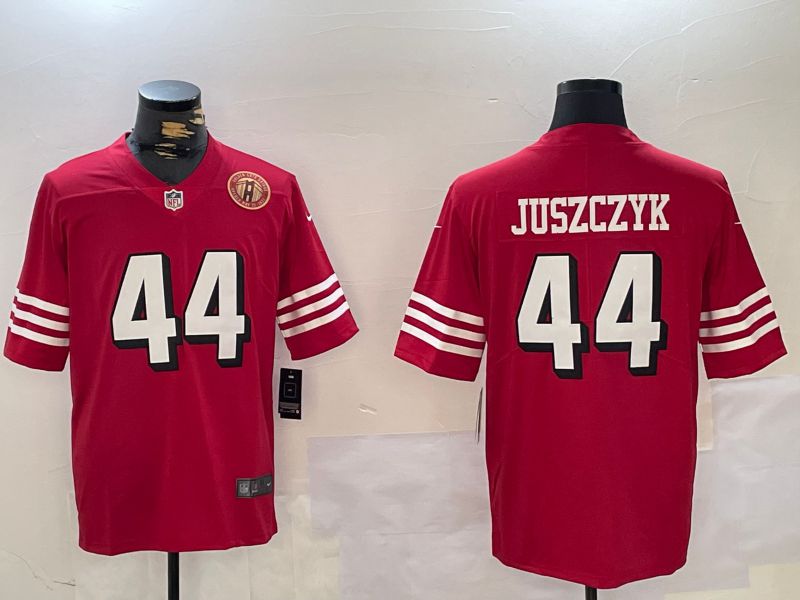 Men San Francisco 49ers #44 Juszczyk Red 2024 Nike Vapor Limited NFL Jersey style 6